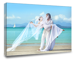 canvas Mounted bride